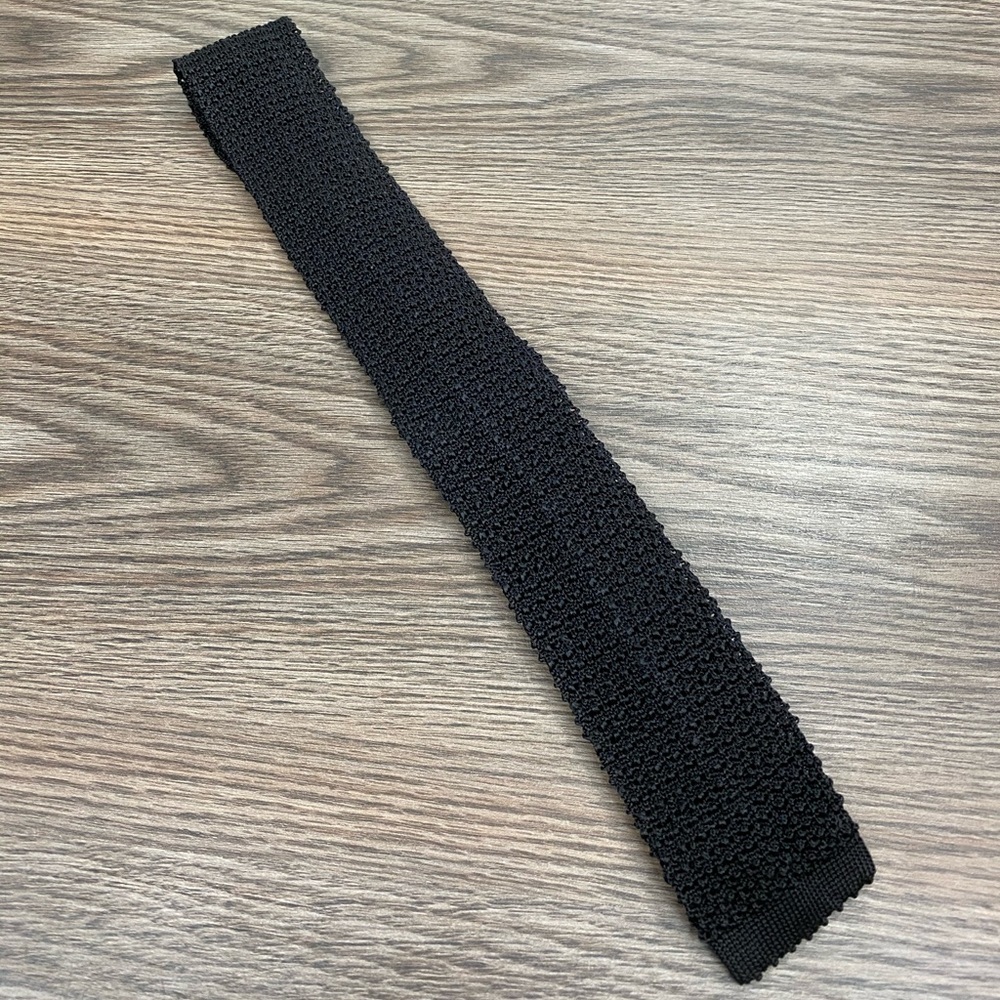 Polo by Ralph Lauren Black Knit Tie